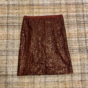 J. Crew purple sequins pencil skirt